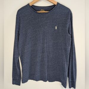 Polo by Ralph Lauren Navy Crewneck Long-Sleeve Shirt